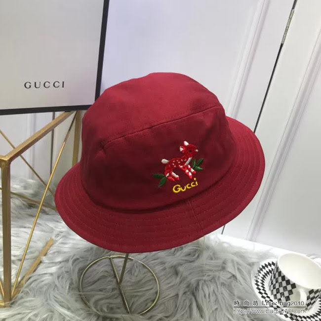 GUCCI古馳 專櫃同步 新品經典 隨意折疊漁夫帽 LLWJ6866